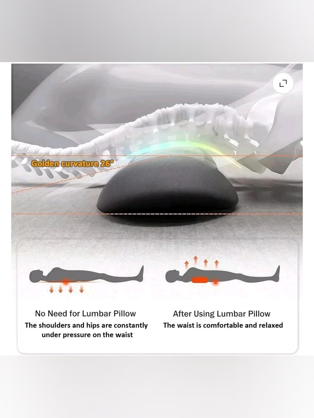Back Spinal Decompression, 2026 Upgraded 3-in-1 Vibrating Massage Heating Lumbar - Picture 3 of 7